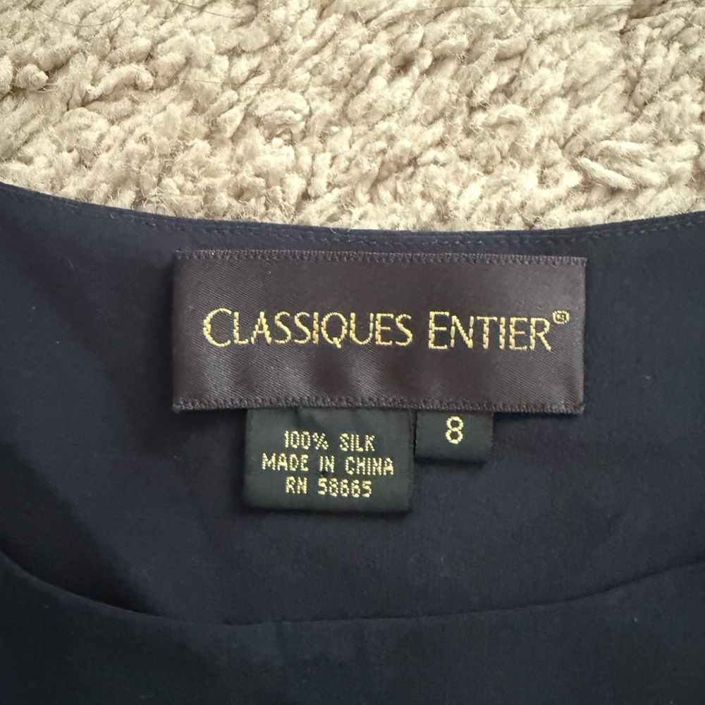 Vintage 100% Silk Top - Picture 2 of 3
